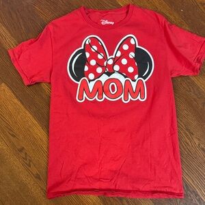 Disney Red T-Shirt with Polka Dot Bow
